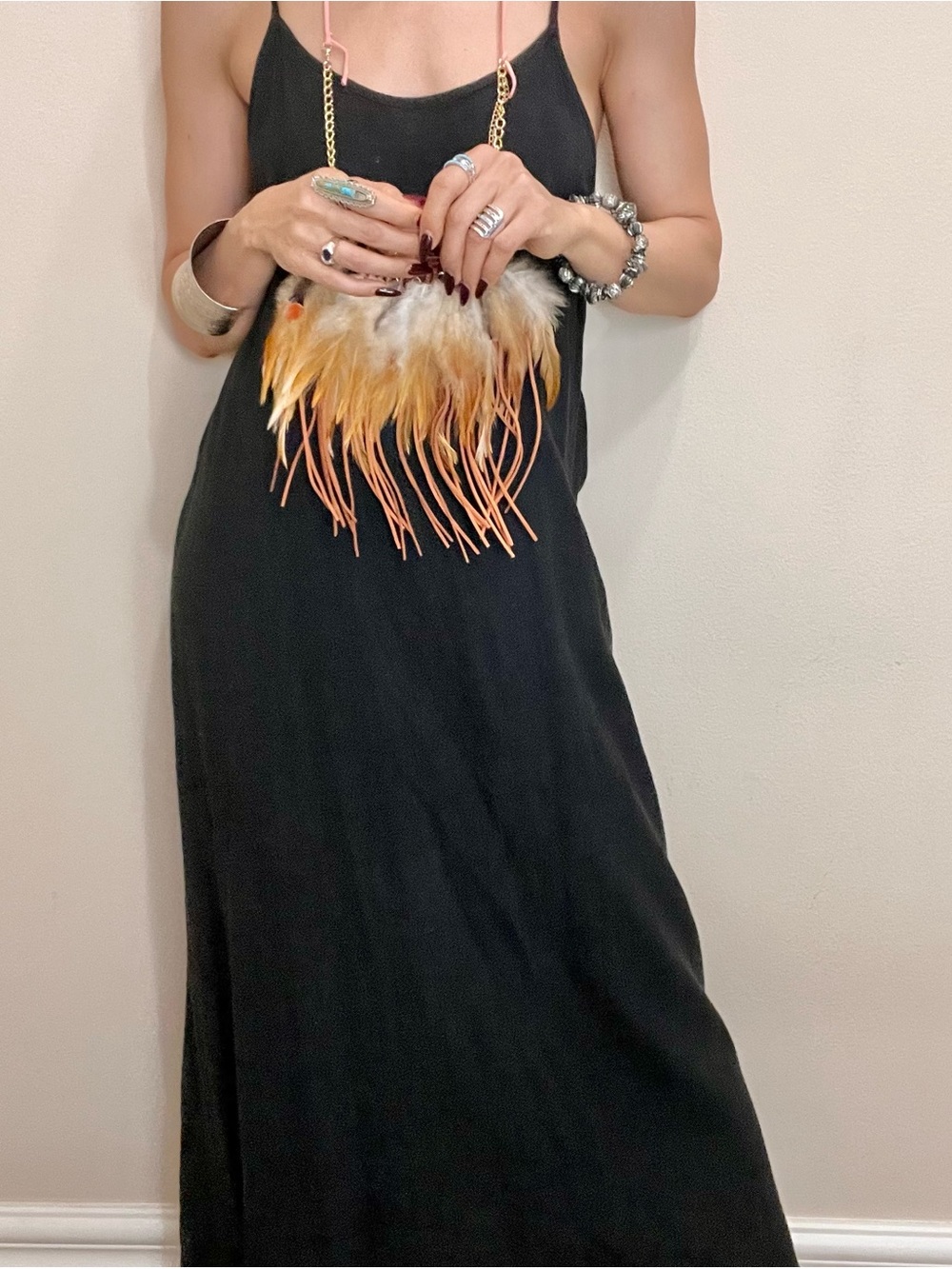 Brand New made in Italy linen maxi dress